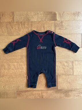 3/$10 BLUE BANANA Baby boy jumpsuit 3m organic